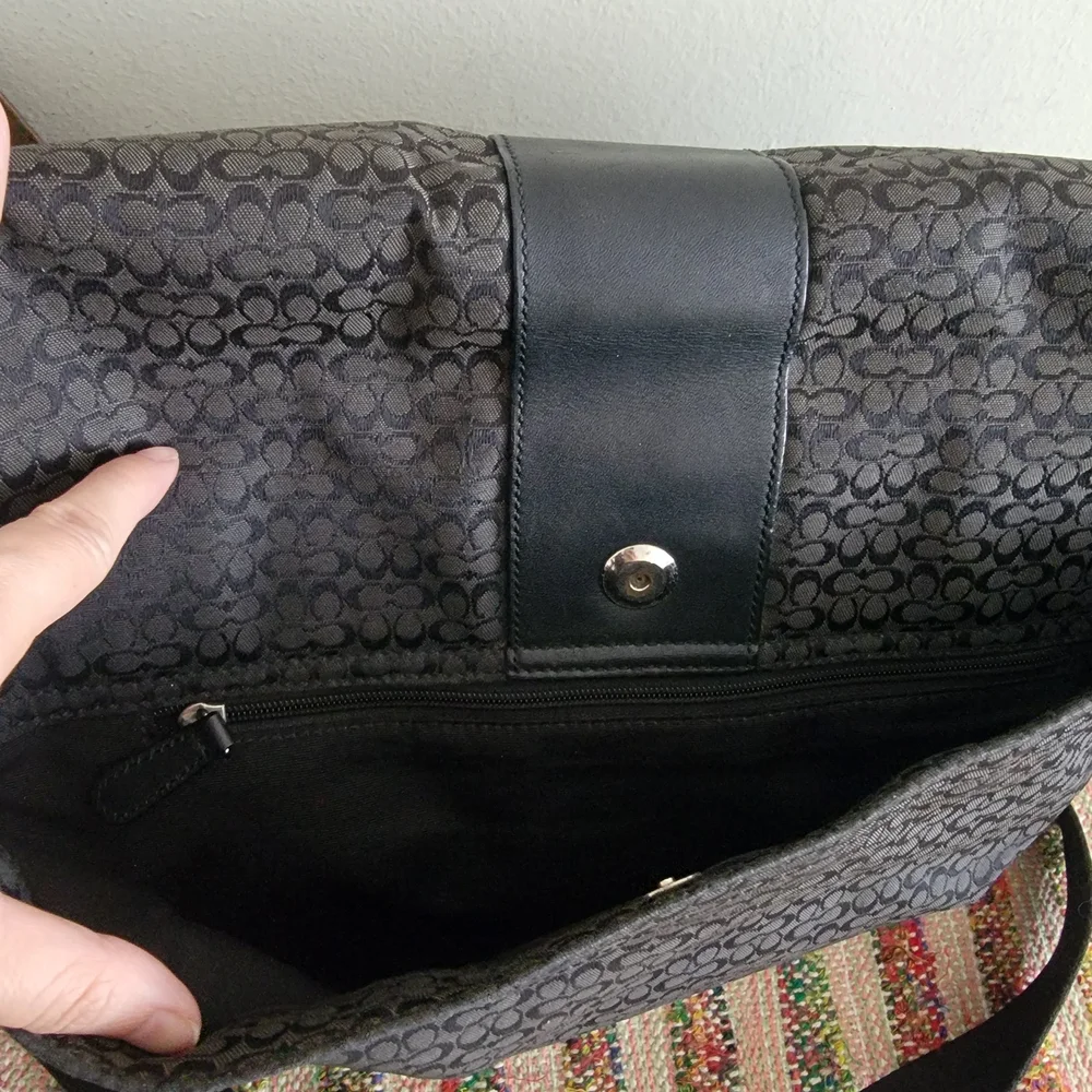Coach Black Messenger Bag